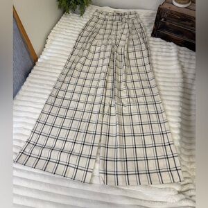 Choosy plaid wide leg pants size 2
